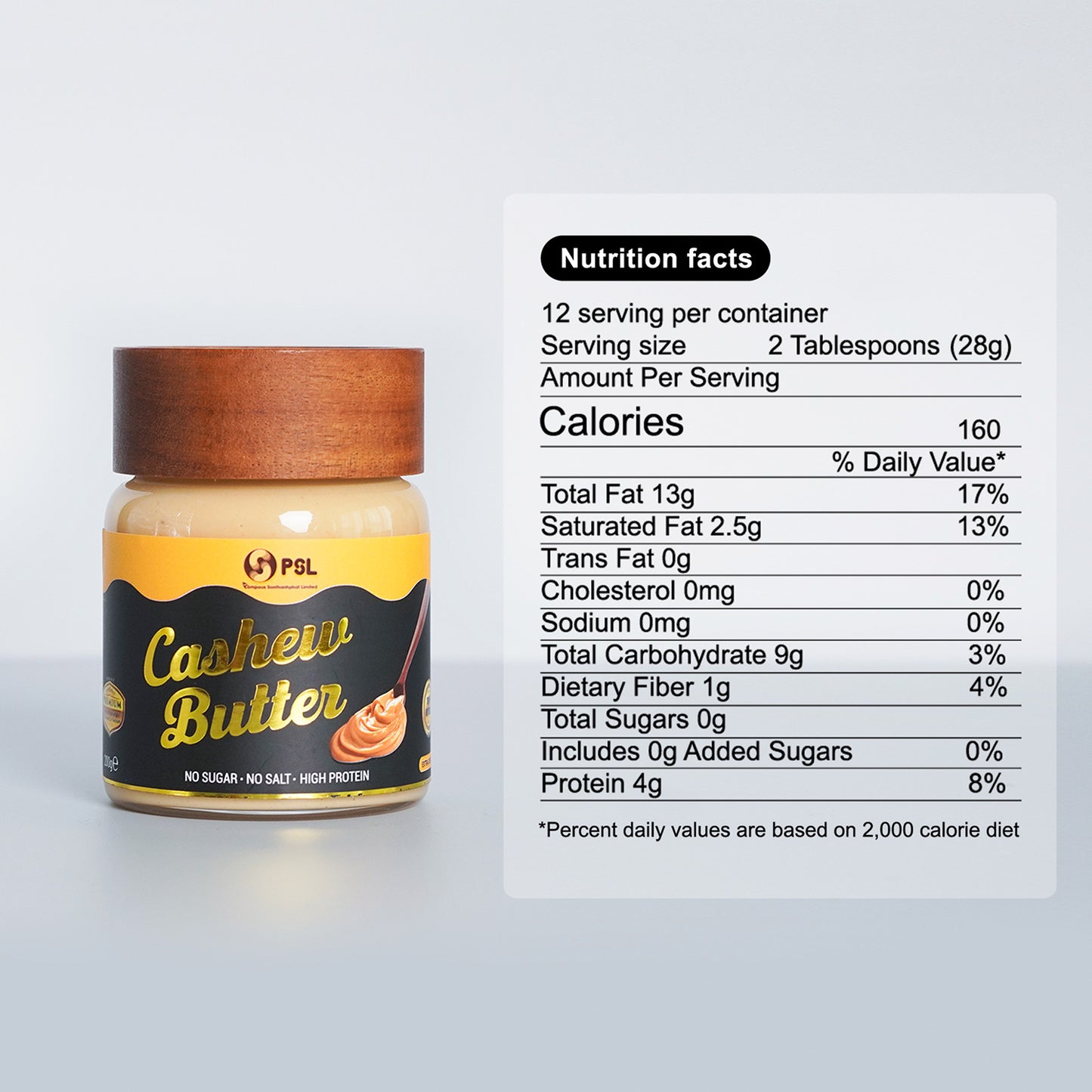 PSL Cashew Butter Big Jar (200g)